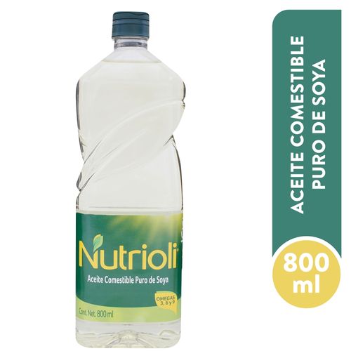 Nutrioli Aceite Comestible De Soya 800ml