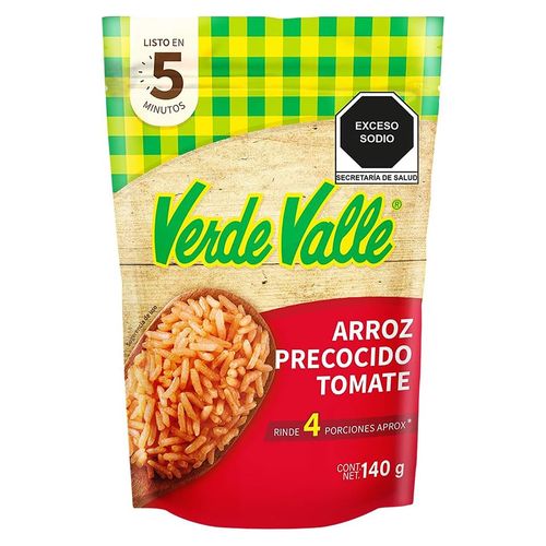 Arroz Verde Valle Precocido Tomate - 140 g