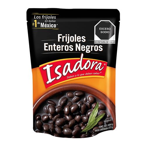 Isadora Frijol Negro Entero 454gr