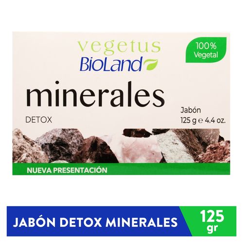 Bioland Jabon Minerales Detox 125 Gr