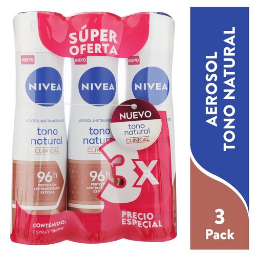 3pack Deo Nivea Spray Clinical 450ml