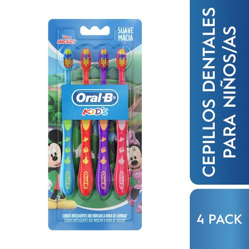 Cepillo Dental Oral-B, Disney Mickey -4 Uds