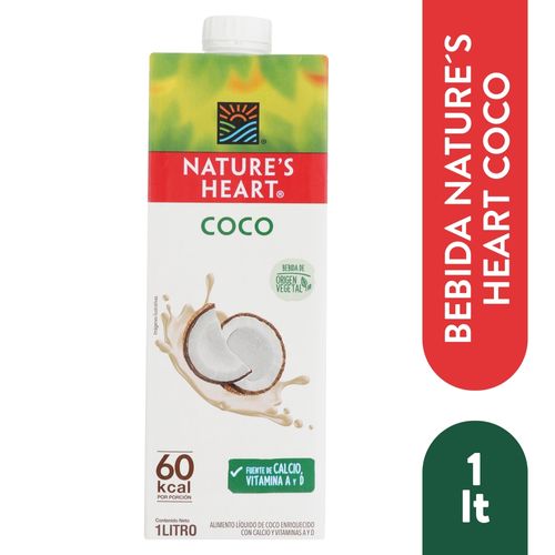 Natures Heart Bebida De Coco 1Lt