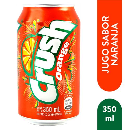 Gaseosa Orange Crush Naranja Lata 355Ml