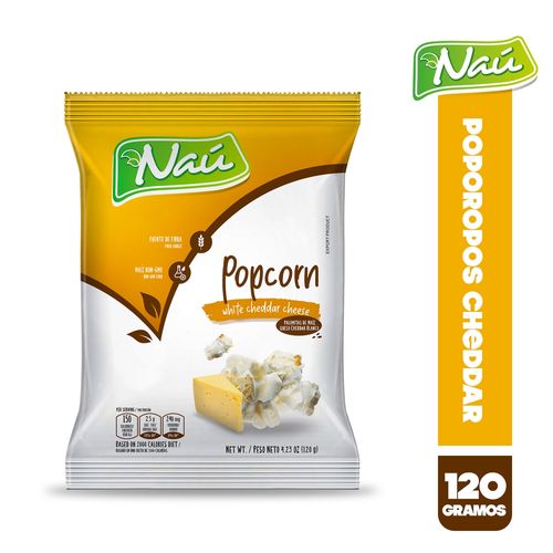 Snack Naú Popcorn cheddar blanco -120g