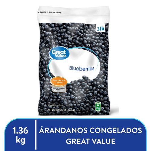 Arandanos Congelados Great Value - 1360gr