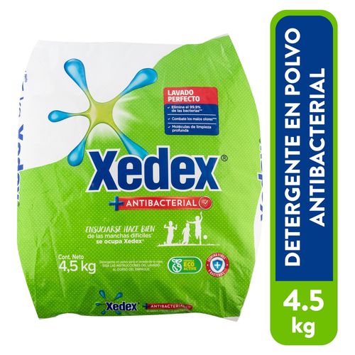 Detergente en polvo Xedex antibacterial - 4.5 kg