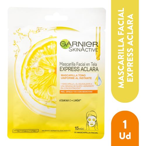 Mascarilla Express Aclara Garnier Vitamina C - 28gr