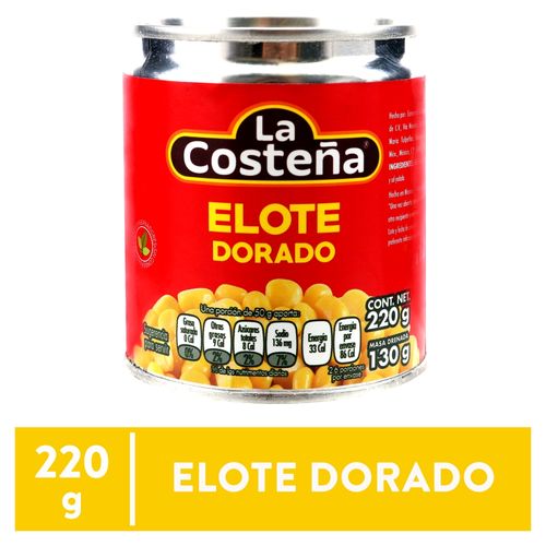 Elote La Costeña dorado - 130 g