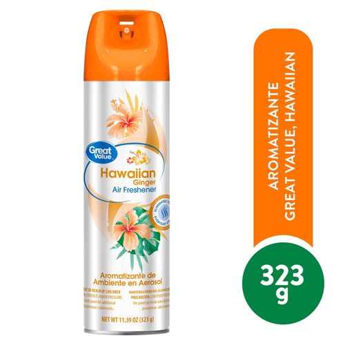 Aromatizante aerosol Great Value hawaiian ginger - 323 g