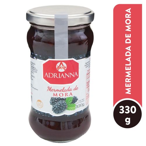 Mermelada de mora Adrianna frasco vidrio - 330 g