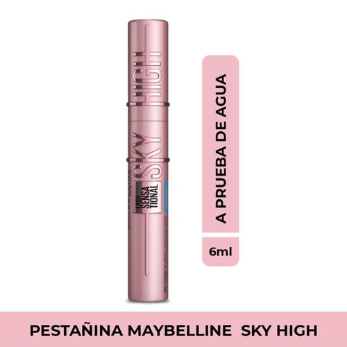 Máscara De Pestañas Sky High Maybelline A Prueba De Agua 6 ml