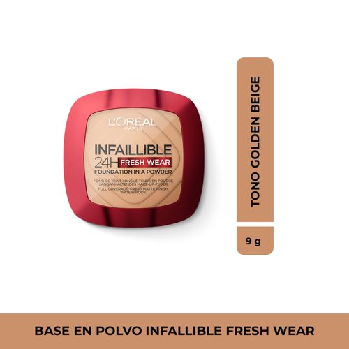 Base En Polvo Infallible L´Oréal tono Golden Beige -9 g