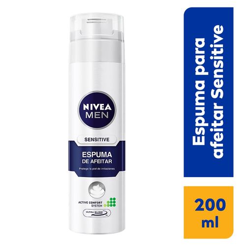 Espuma Nivea Men Para Afeitar Sensitive - 200 ml