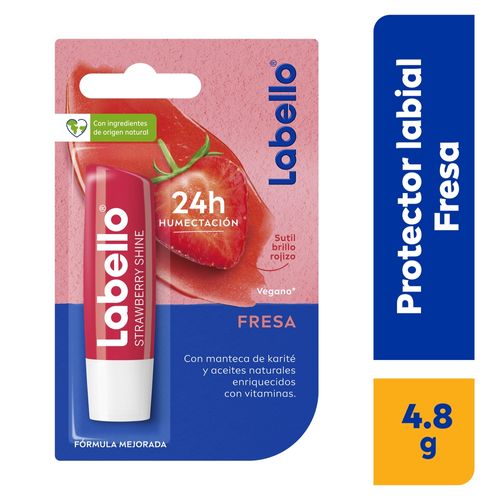 Protector Labial Nivea Labello Fresa -4.8 g