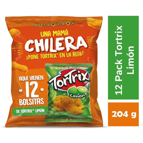 Snack Tortrix Limon 12 Pack - 204 g