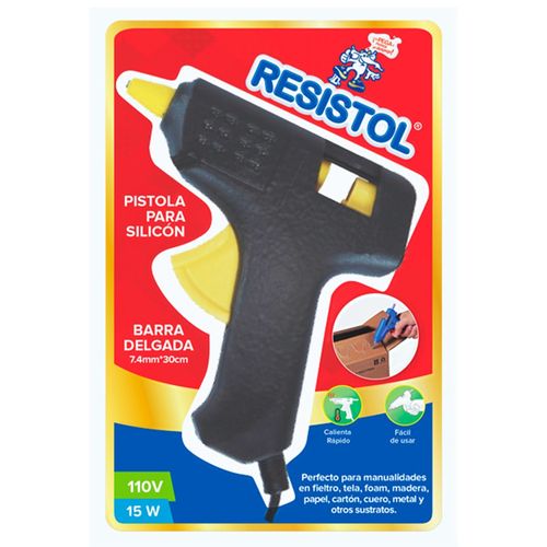 Pistola para silicón Resistol barra delgada 15 W