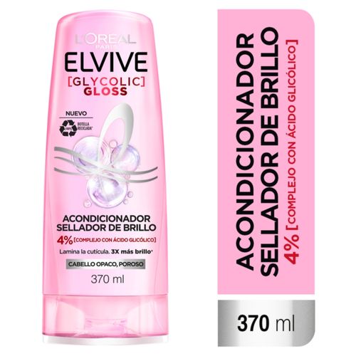 Acondionador L´Oréal Paris Elvive Glycolic Gloss - 370 ml