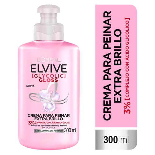 Crema Para Peinar L´Oréal Paris Elvive Glycolic Gloss - 300 ml