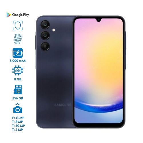 Celular Samsung A25 8GB RAM y 256GB de almacenamiento colores surtido