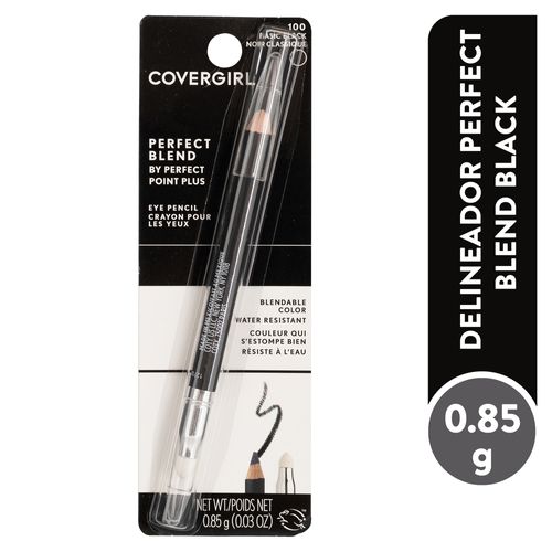 Lápiz delineador Covergirl perfect blend basic black 100 -  0.85 g