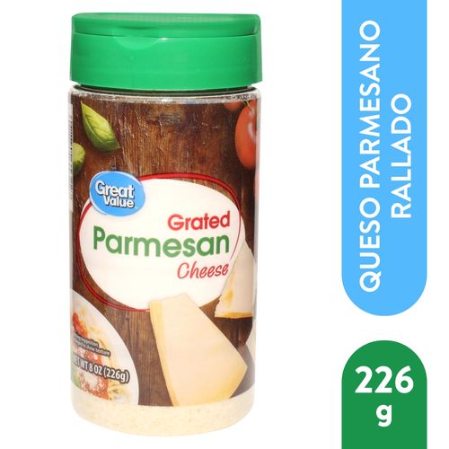 Queso Great Value Parmesano En Polvo - 226 g