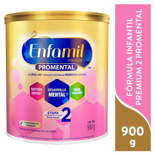 Fórmula en polvo Enfamil premium promental etapa 2 - 900 g