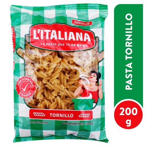 Pasta L'Italiana tornillos con vitaminas y hierro - 200 g