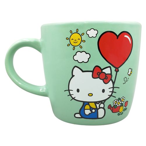 Hello Kitty Taza De Ceramica 375Ml Verde