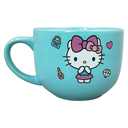 Hello Kitty Taza De Ceramica 500Ml Aqua