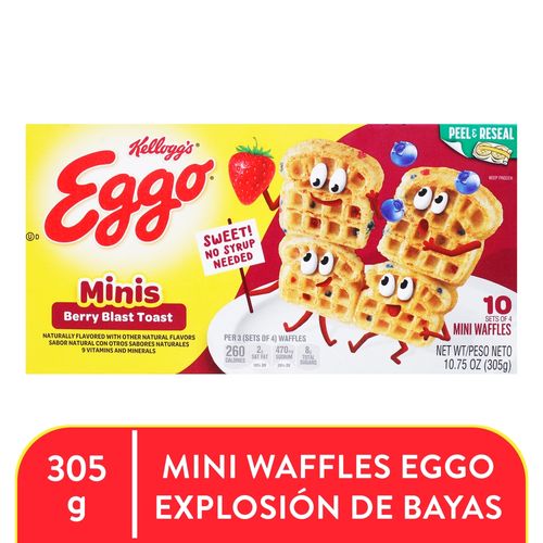 Kg Eggo Minis Waffles Berry Blast 10 7oz