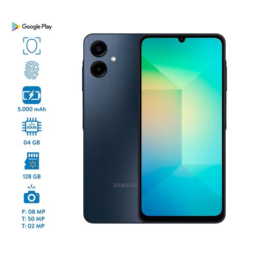 Celular Samsung Galaxy A06 4GB RAM 128GB almacenamiento