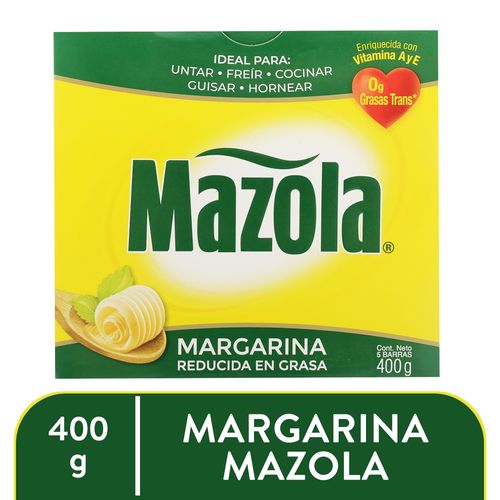 Margarina Mazola Reducida en Grasa - 400gr