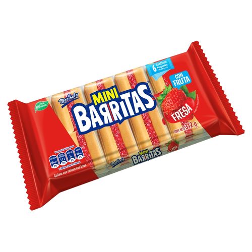 6 Pack Mini Barritas Fresa