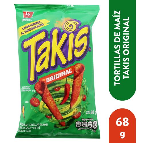 Tortillas Takis Original Sabor Taco - 68 g