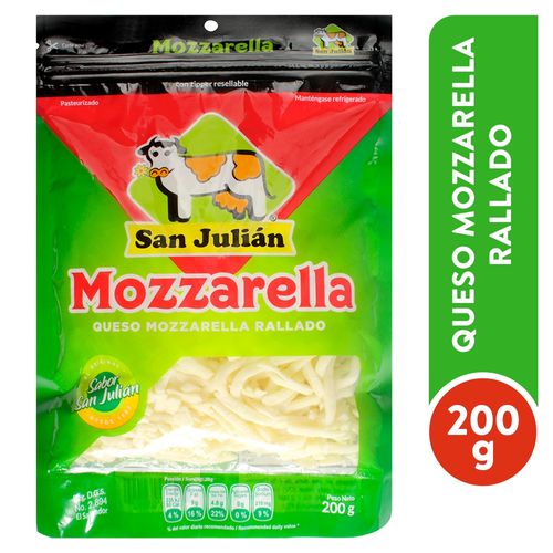 Queso San Julian Mozarella Rallado - 200gr