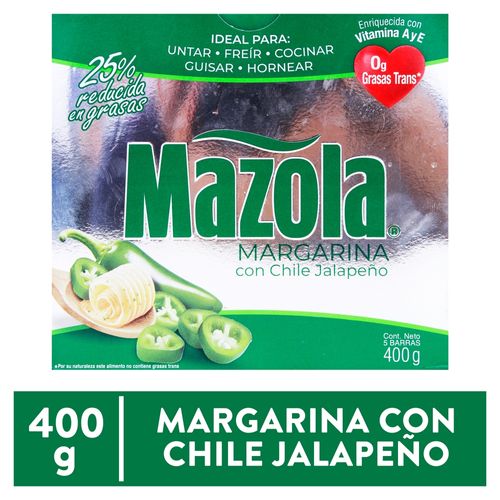 Margarina Mazola Chile Jalapeño - 400 g