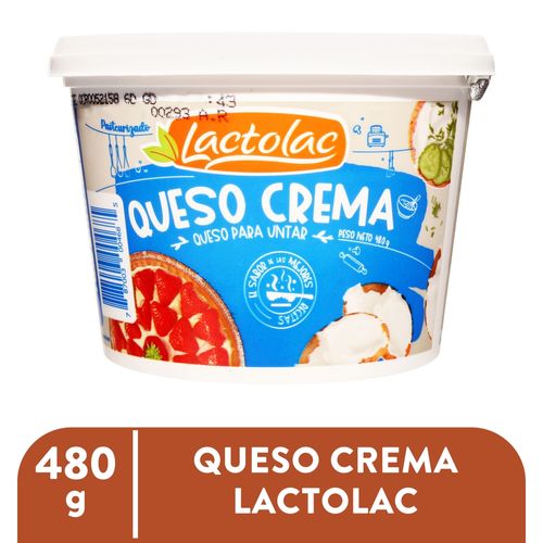 Queso Crema Lactolac Unt 480 Gr