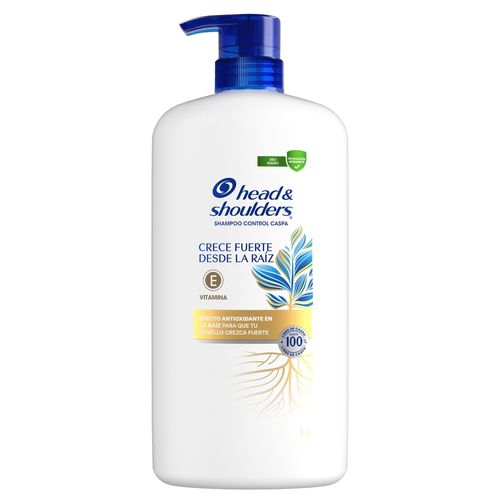 Shampoo Head & Shoulders Crece Fuerte desde la Raíz Control Caspa - 1000 ml