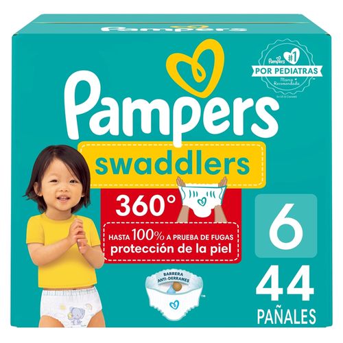 Pañales Pampers Swaddlers 360 S6 - 44 uds