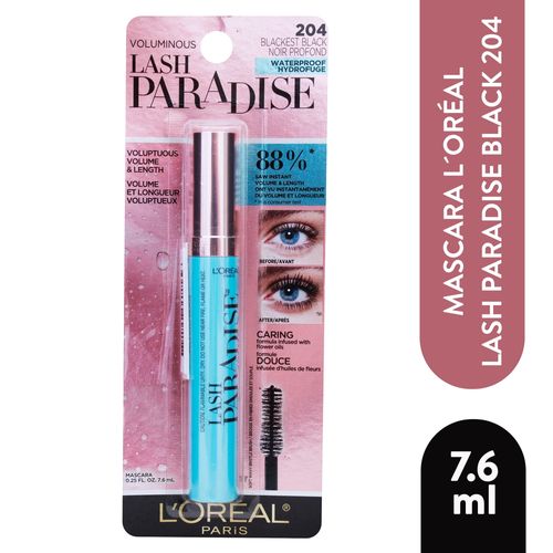 Máscara Para Pestañas L'Oréal Paris Lash Paradise A Prueba De Agua - 8.5ml