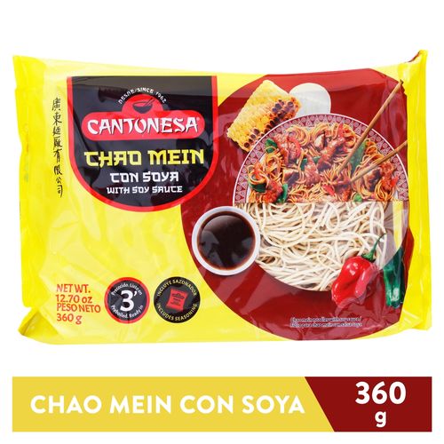 Pasta Cantonesa Chao Mein Con Soya - 360gr