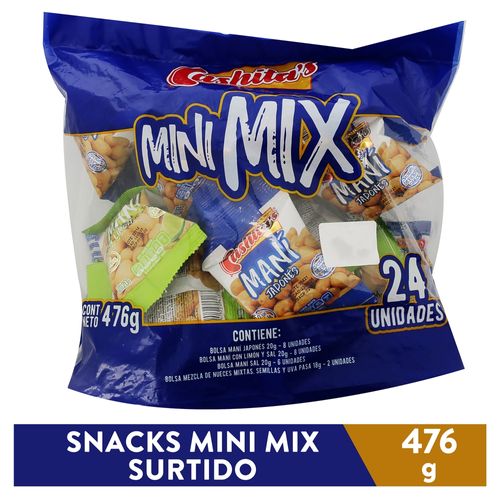 Maní Cashitas Mini Mix  24 unidades - 480 g