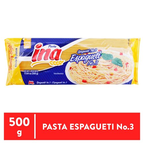 Pasta Ina Espagueti No3 500Gr