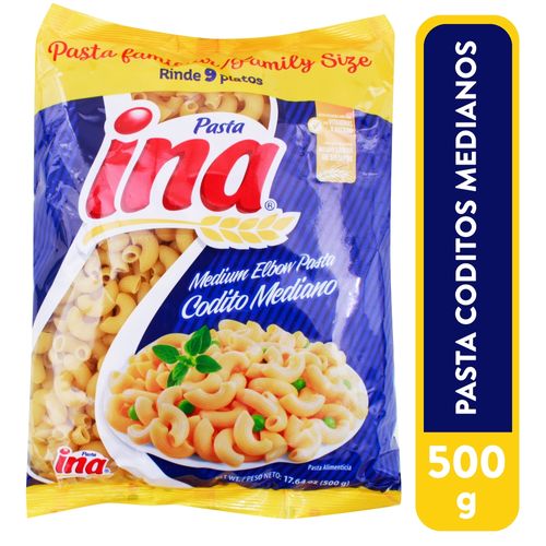 Pasta Ina Codito Mediano 500Gr