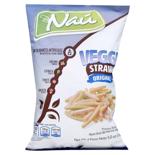 Snack Nau Veggie Straw Orig 141g