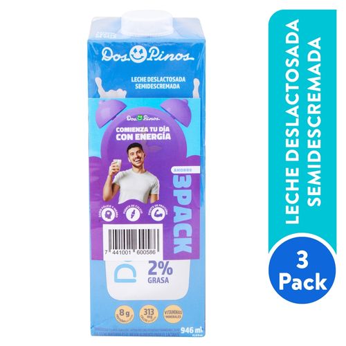 Leche Dos Pinos Líquida Delactomy 3 Pack - 946 ml