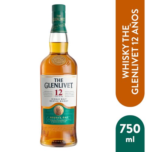 Whisky The Glenlivet 12 años con 40% vol - 750 ml