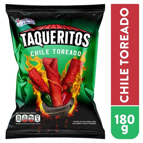 Snack Taquerito Yummies Chile Toreado - 180gr