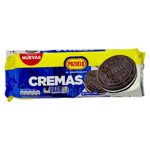 Galleta Pozuelo Cremas Dark - 396 g